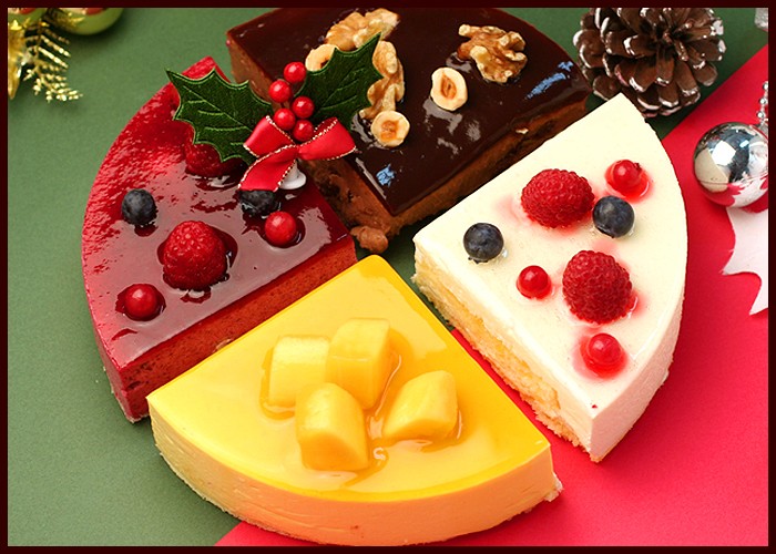 クリスマスケーキ４種類のパーティーケーキアソート購入はコチラ お取り寄せスイーツ クリスマスケーキの激安はココ